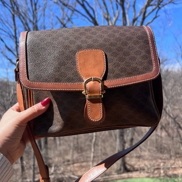 CELINE Vintage Macadam Crossbody Bag - Picture 12 of 15